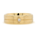 6mm Diamond Groove Wedding Band