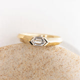 0.31ct Rey Hexagon Diamond Engagement Ring
