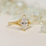 1.32ct Stella Marquise GIA- Certified Diamond Engagement Ring