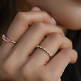 Petite Celestial Diamond Wedding Band