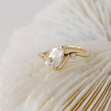 Venus Pear Moissanite Engagement Ring