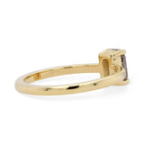 0.62ct Eva Salt and Pepper Octagon Diamond Engagement Ring