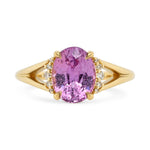2.49ct Stella Oval Lilac Sapphire & Diamond Ring