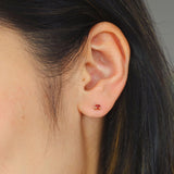 3mm Birthstone Studs - Garnet