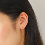 3mm Birthstone Studs - Citrine