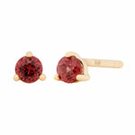 3mm birth stone stud Garnet