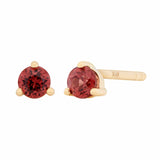 3mm birth stone stud Garnet
