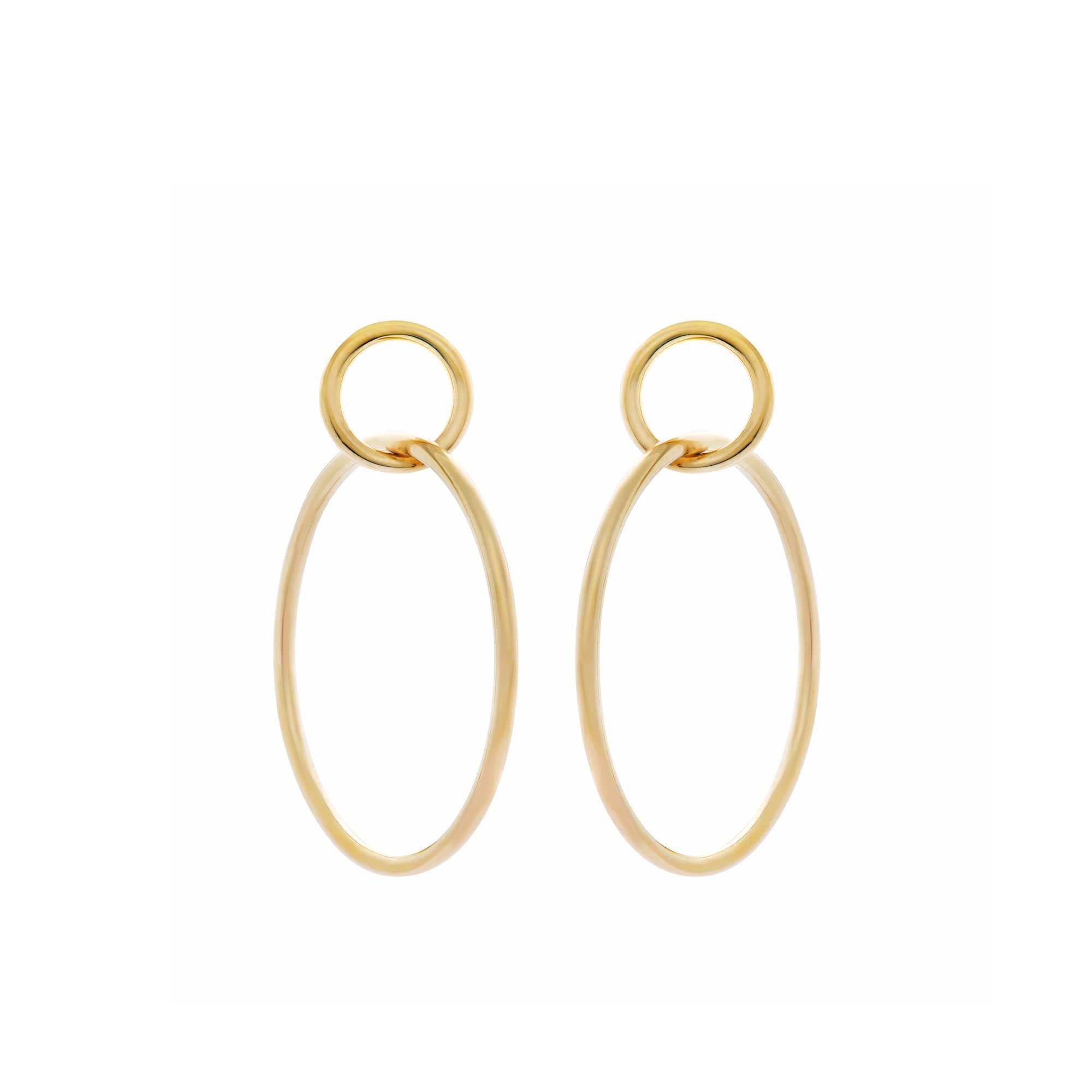 Medium Double Hoops