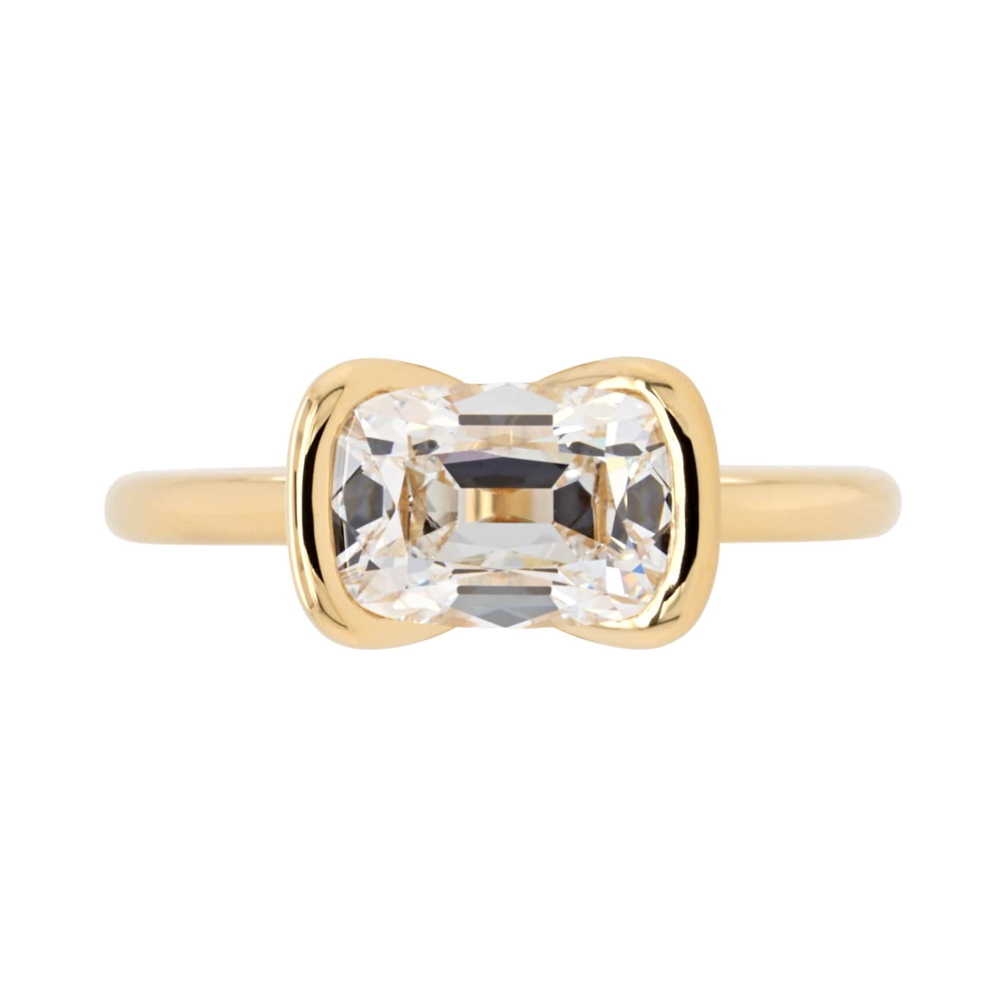 2.08ct Thalia Old Mine Antique Lab Grown Diamond Engagement Ring