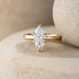 1.74ct Eva Tapered Shank Marquise Lab Grown Diamond Engagement Ring