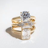 2.08ct Eva Tapered Shank Round Lab Grown Diamond Engagement Ring