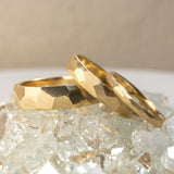 Ready to Ship - 2mm Geo Wedding Band (14k Rose Gold, Size 5)
