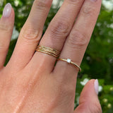 Ready to Ship - Round Diamond Stacking Ring (Size 9.25)