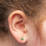 Emerald Florette Studs