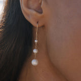 Pearl Chain Drop Earrings