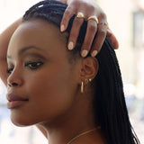 Oval Hoop Earrings - Small