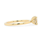 14k yellow gold hidden halo diamond engagement ring