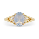 1.76ct Stella Opalescent Oval Sapphire & Diamond Engagement Ring