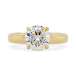 2.08ct Eva Tapered Shank Round Lab Grown Diamond Engagement Ring