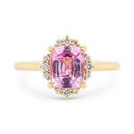 2.0ct Serena Cushion Pink Sapphire & Diamond Engagement Ring
