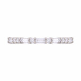 Baguette Straight Diamond Wedding Band