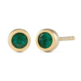 Emerald Bubble Studs (3mm)