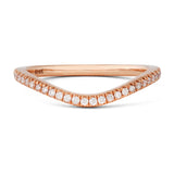 Ready To Ship - Diamond Wave Band (Size 7, 14K Rose Gold)