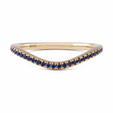 Pavé Sapphire Wave Band (Size 6) - Last one!