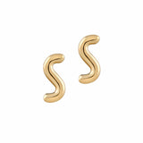 Tiny Squiggle Studs
