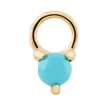 Turquoise Huggie Charm - Last one!