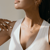 Sol Diamond Circle Pendant Necklace