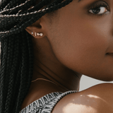 Diamond Squiggle Studs
