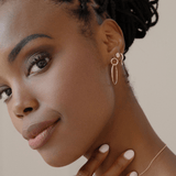 Medium Double Hoops