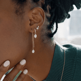 Pearl Squiggle Studs