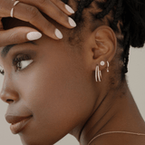 Pavé Diamond Split Hoops