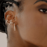 Inside Out Pavé Diamond Hoops