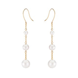 Pearl Chain Drop Earrings