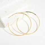 Knife Edge Large Hoops (2")