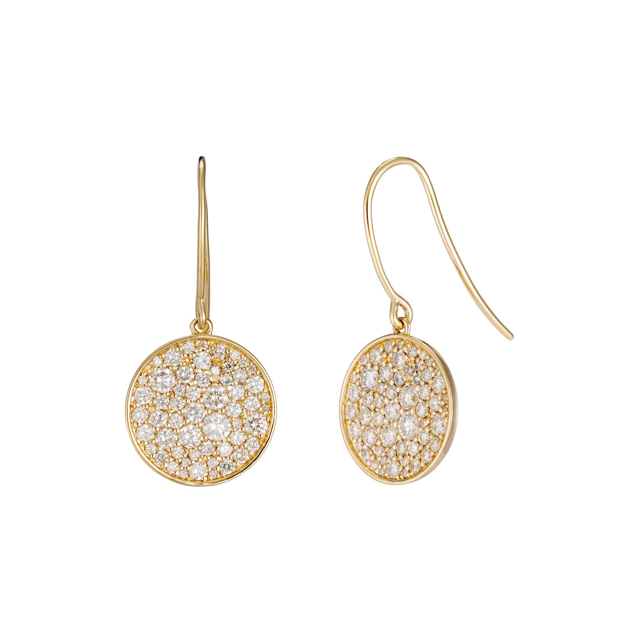 Pavé Diamond Dangle Earrings