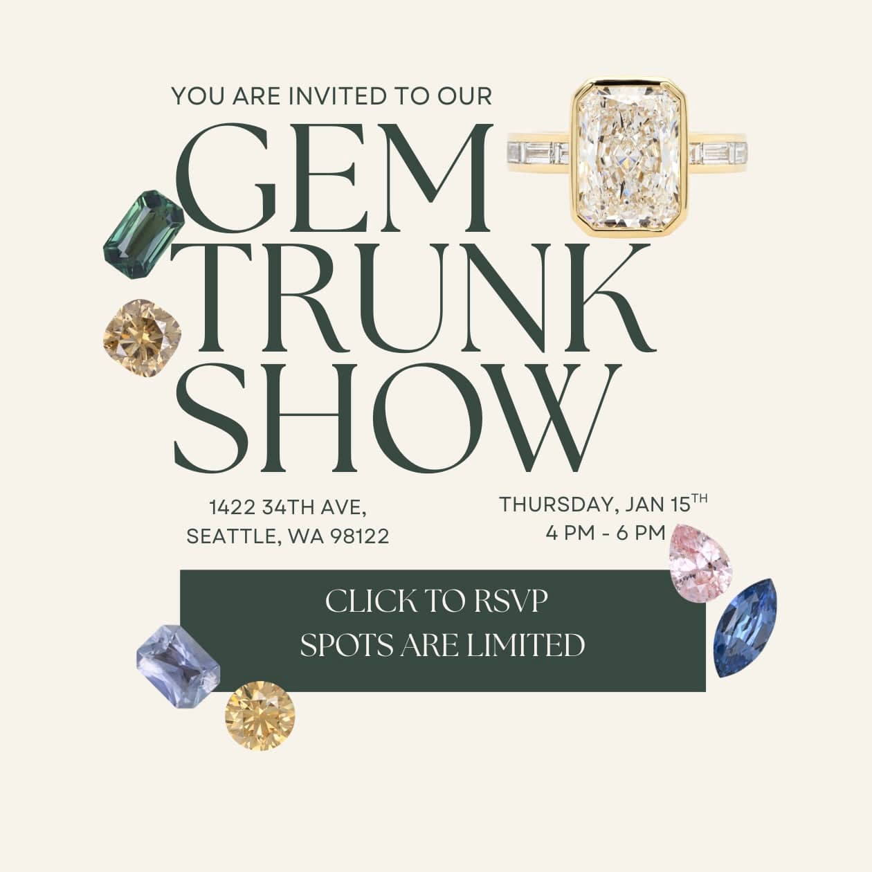 Gem Trunk Show - Event is Full, Join us Next Time!