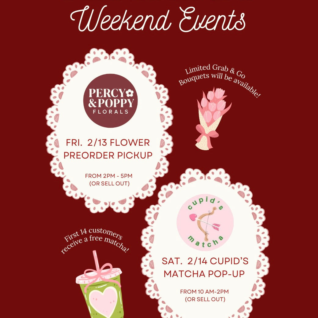 Valentines Day Flower & Matcha Event!