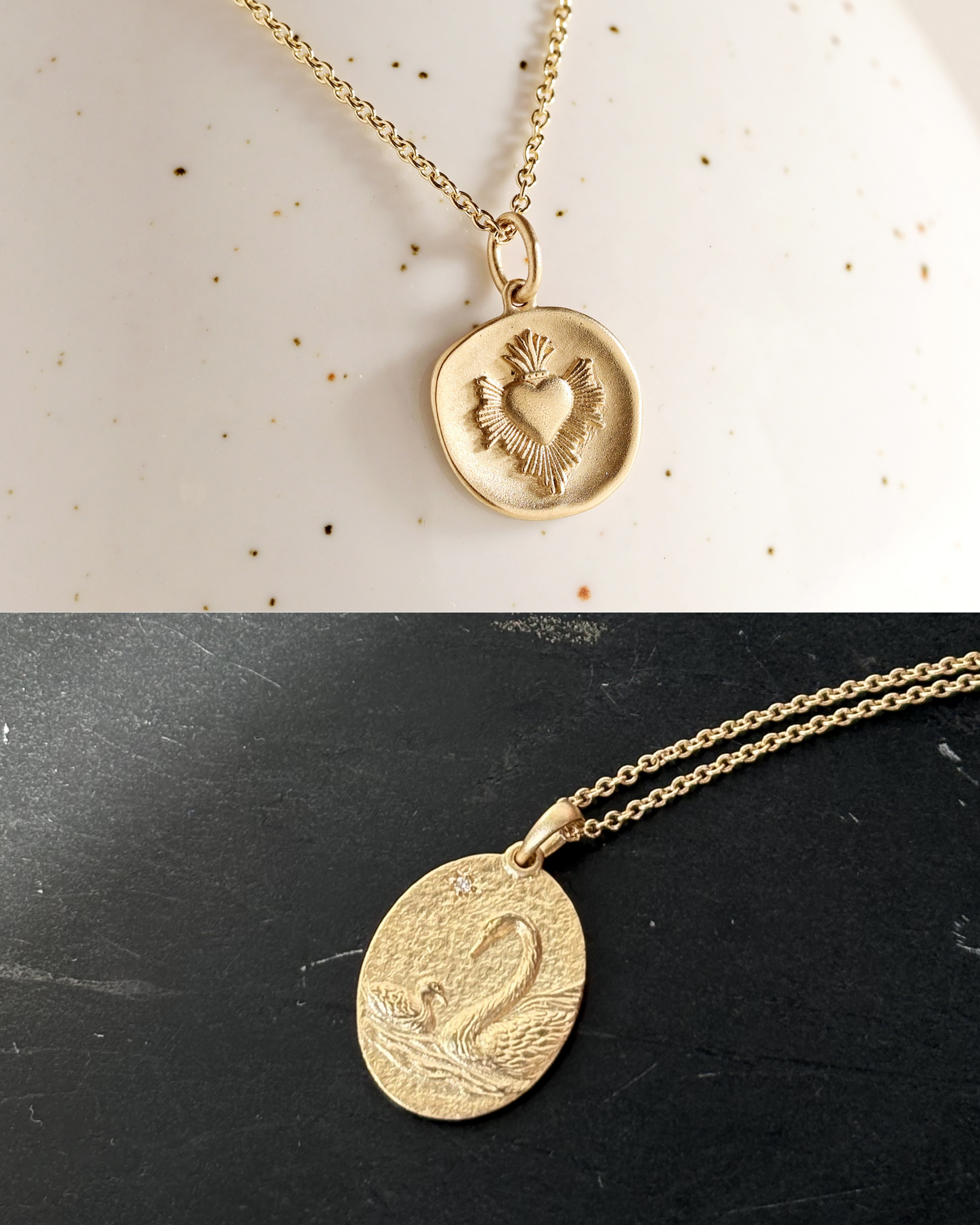 Hispanic Heritage Month Part 1: The Stories Behind Valerie’s Swan Pendant and Sacred Heart Pendant Necklace