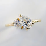 1.30ctw Gemma Double Pear Lab Grown Diamond Engagement Ring