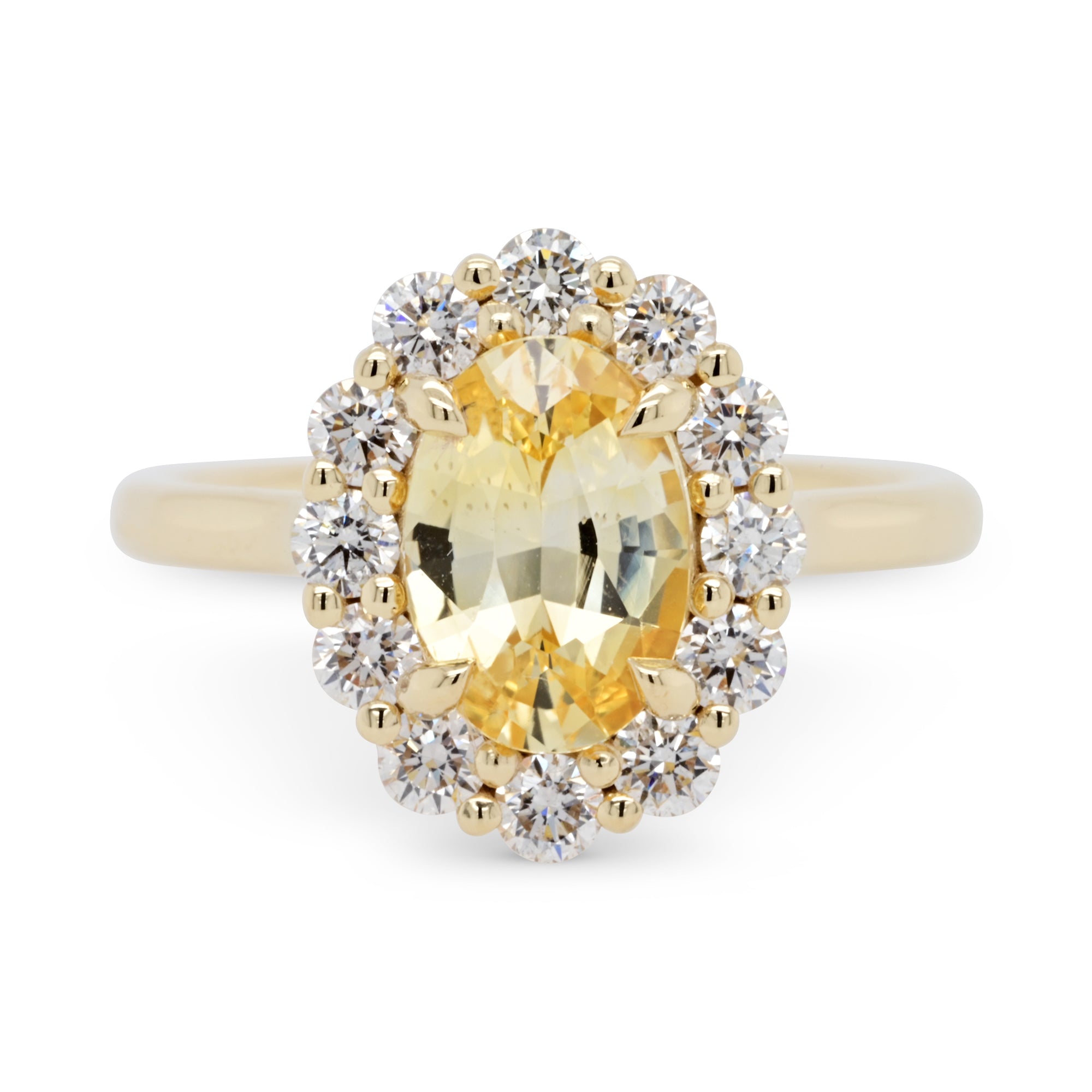 Natural Yellow Sapphire Ring 925 Silver - 100% Original Stone | eBay