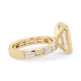 Custom Radiant Cut Lab Grown Diamond Bezel Ring