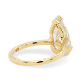 Custom Pear Cut Diamond Engagement Ring