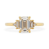 Custom Emerald Cut Diamond Engagement Ring