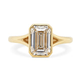 Custom Emerald Cut Lab Grown Diamond Engagement Ring