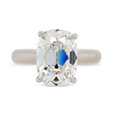Custom Cushion Lab Grown Diamond Platinum Engagement Ring