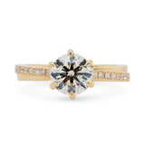 Custom Round Diamond Engagement Ring